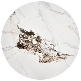 Table basse ROSA marbre blanc / marbre gris / or (2p=1ks)