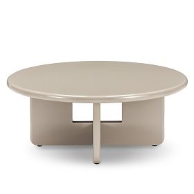 Table basse Vinto 80 cm, beige, brillant, lectus