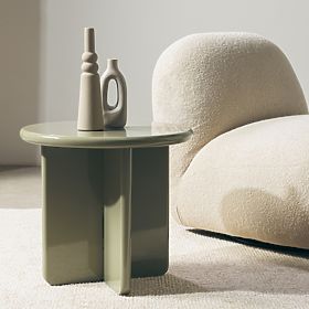 Table basse Vivid 50 cm, olive, brillant, lectus