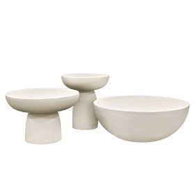 Table d'appoint Lagoon 45 cm, beige, mat