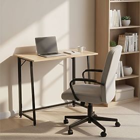 Table d'ordinateur pliable 80x45 cm pour ordinateur portable chêne clair loft ModernHome, MODERNHOME