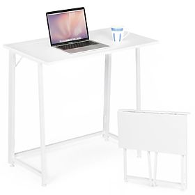 Table d'ordinateur pliable 80x45 cm table pour ordinateur portable blanc ModernHome, MODERNHOME