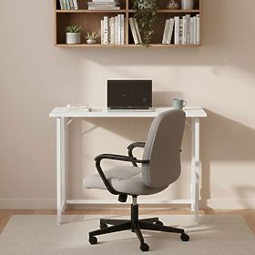 Table d'ordinateur pliable 80x45 cm table pour ordinateur portable blanc ModernHome, MODERNHOME