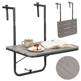 Table de balcon pliable ARETTO gris