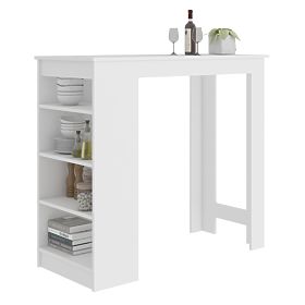 Table de bar pour tabouret de bar 115 cm Blanc
