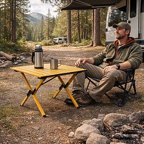 Table de camping pliant 60x60 cm avec sac MultiGarden, MultiGarden