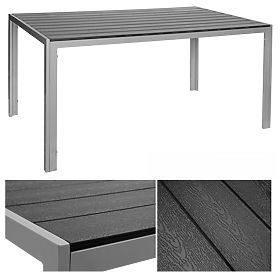 Table de jardin en aluminium ZENON 150x90 cm