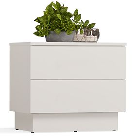 Table de nuit AMBER 2S avec 2 tiroirs pour chambre à coucher KAŠMÍR Beige