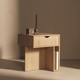 Table de nuit avec tiroir Mura Chêne Cremona Torro