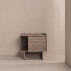 Table de nuit Kanso, chêne perle