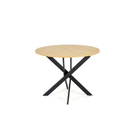 Table EDGAR, plateau - chêne doré, pieds - noir (2p=1ks), Halmar