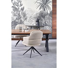 Table extensible BARON, noyer / noir (2p=1ks), Halmar