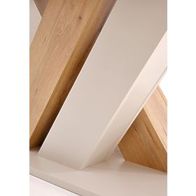 Table extensible BRANDON 160-200/90 cm cachemire/chêne cremona (2p=1ks)