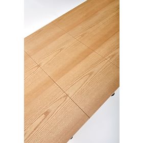 Table extensible DERRICK chêne naturel / noir (2p=1ks)