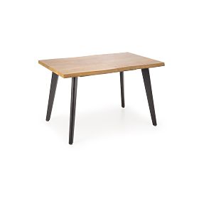 Table extensible DICKSON 2 150-210/90 cm, plateau - naturel, pieds - noirs (2p=1ks)