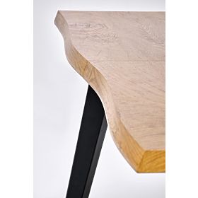 Table extensible DICKSON 2 150-210/90 cm, plateau - naturel, pieds - noirs (2p=1ks)