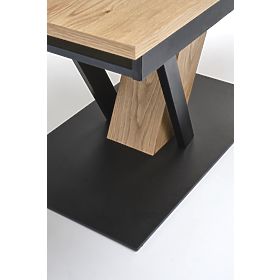 Table extensible FANIS, naturel / noir, Halmar