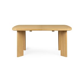 Table extensible Marbella 160-200 cm, rectangulaire, naturel, lectus
