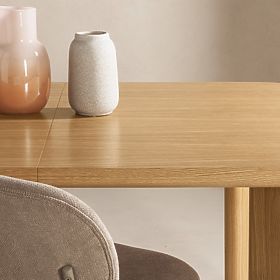 Table extensible Marbella 160-200 cm, rectangulaire, naturel, lectus