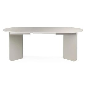 Table extensible Mou 140-200 cm, couleur cachemire, plateau ovale