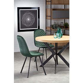 Table extensible PERONI chêne doré - noir