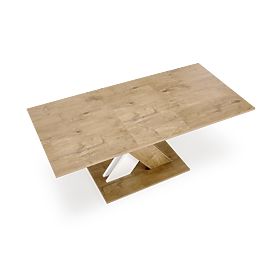 Table extensible XARELTO chêne lancelot – blanc