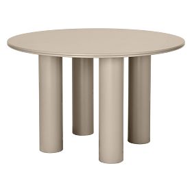 Table à manger Kairo 120 cm, rond, beige foncé