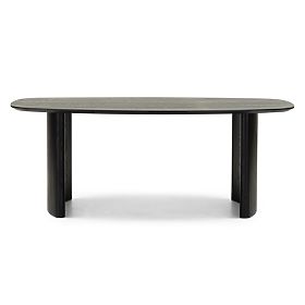 Table à manger Oriento 200 cm, ovale, placage de frêne, lectus