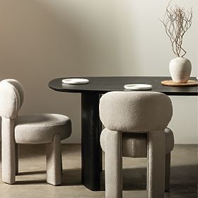 Table à manger Oriento 200 cm, ovale, placage de frêne, lectus