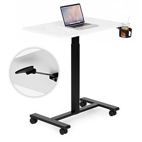 Table mobile réglable 70x48 cm pour ordinateur portable hauteur réglable 71,5-112 cm ModernHome, MODERNHOME