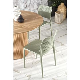 Table ronde LOPEZ, chêne naturel (2p=1 pièce), Halmar