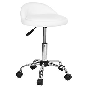 Tabouret de coiffure cosmétique LOMO blanc