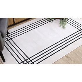 Tapis AMOUR 53096C crème - Cadre, lignes modernes, élégantes, F.H.Kabis