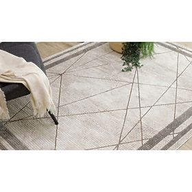 Tapis BLISS Z201Z128 crème / beige - Cadre, géométrique, moderne, structurel, F.H.Kabis