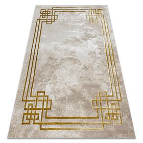 Tapis BLISS Z203AZ137 crème / doré - Cadre, grec, moderne, structurel, F.H.Kabis