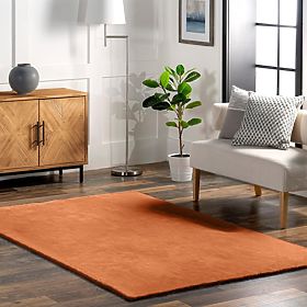 Tapis en soie Rabbit - Brique