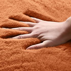 Tapis en soie Rabbit - Brique
