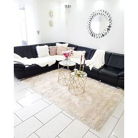 Tapis LOVE SHAGGY modèle 93600 crème, F.H.Kabis