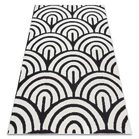 Tapis moderne MODE 8629 coquillage crème / noir, F.H.Kabis