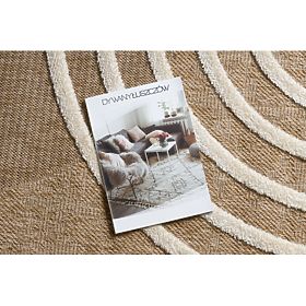 Tapis SPARK 0688A beige / crème - Géométrique, sisal, structurel, F.H.Kabis