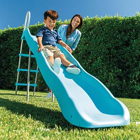 Toboggan de jardin pour enfants 244 cm grand acier plastique INTEX 44107, INTEX
