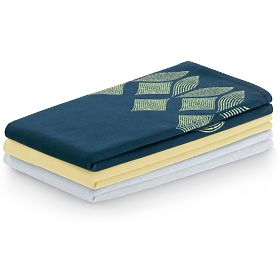 Torchon de cuisine LETTY couleur jaune motif imprimé style moderne classique 50x70 ameliahome