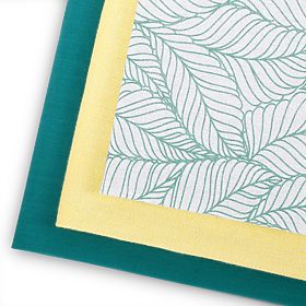 Torchon de cuisine LETTY couleur turquoise motif imprimé style moderne 50x70 ameliahome